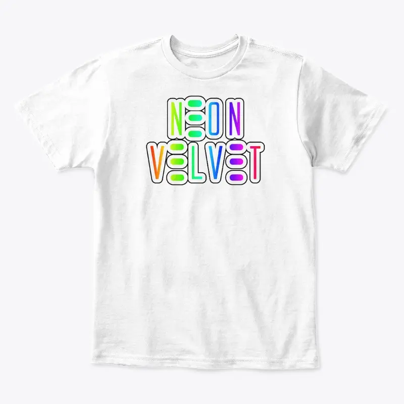 Neon Velvet Rainbow Kids Tee