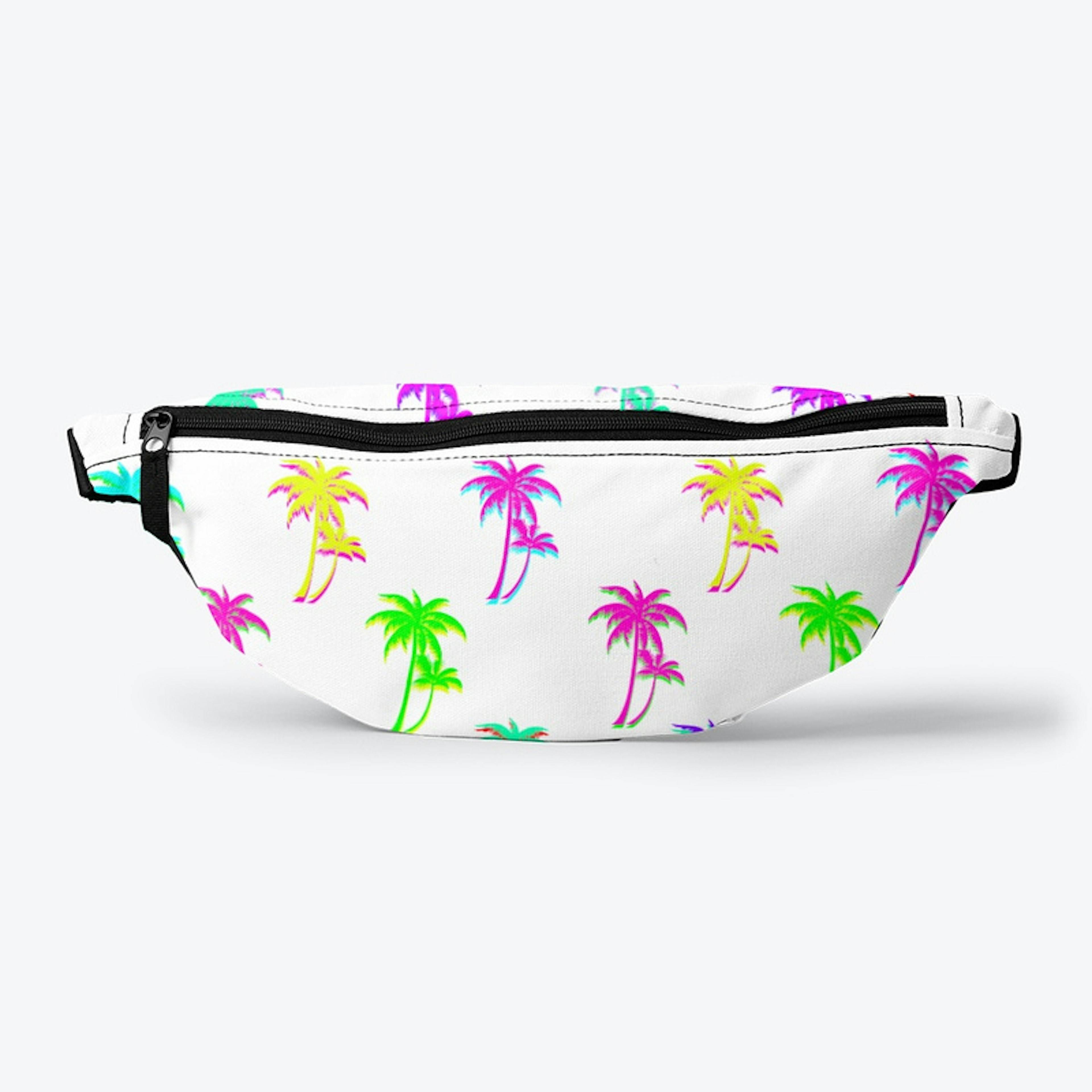 Neon Palm Tree Fanny Pack 