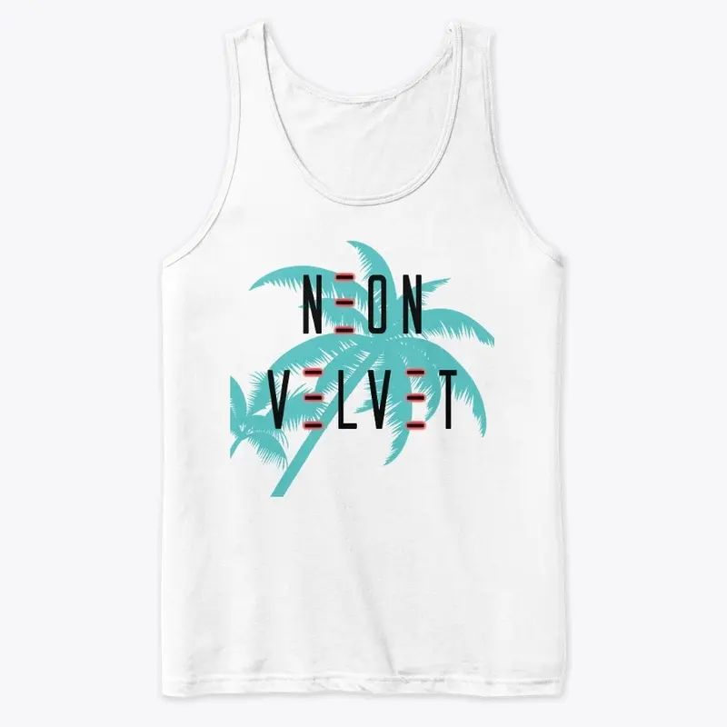 Neon Velvet Palm Tree Tank