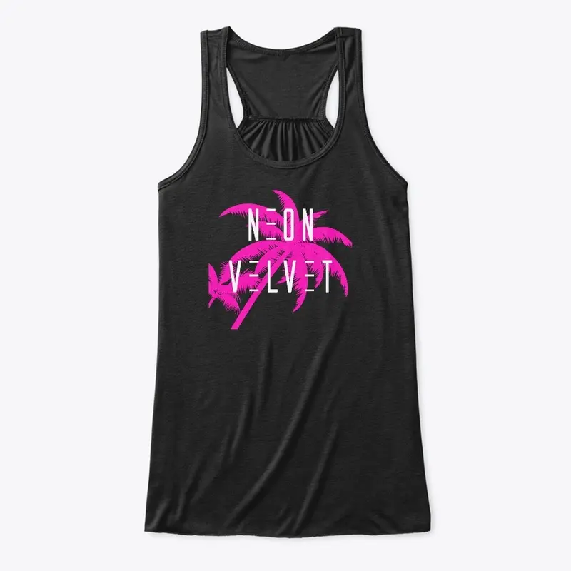 Neon Velvet Pink Flowy Tank