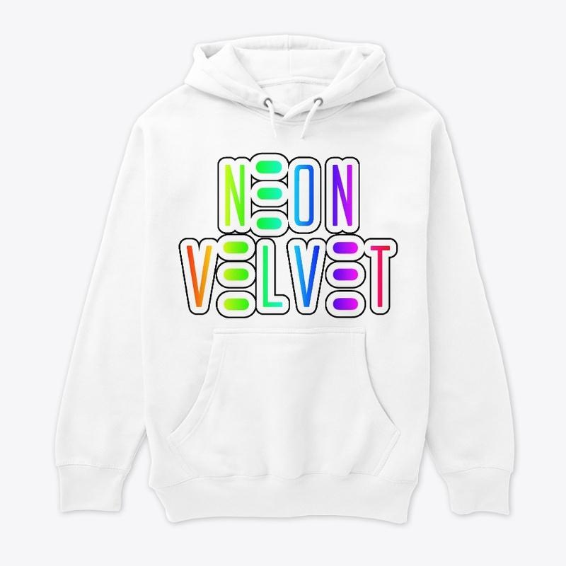 Neon Velvet Rainbow Hoodie