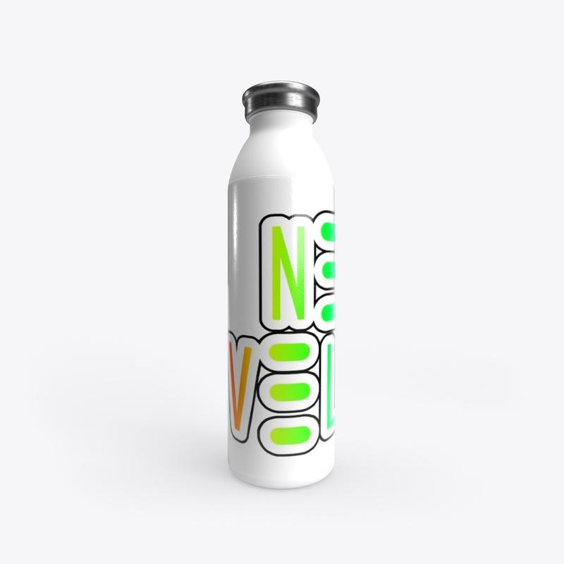 Neon Velvet Rainbow Water Bottle