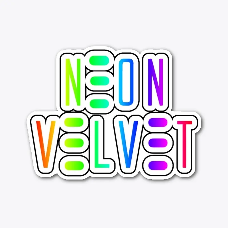 Neon Velvet Rainbow Sticker